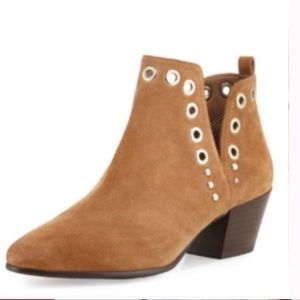 Sam Edelman golden studded suede ankle boots Rubin *NEW*